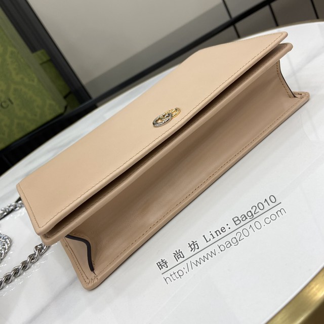 Gucci專櫃古馳最新款Marmont系列鏈帶錢包女士小斜挎包 jh2479型號：790060